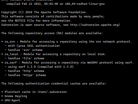 CentOS Linux 8 快速搭建SVN服务器
